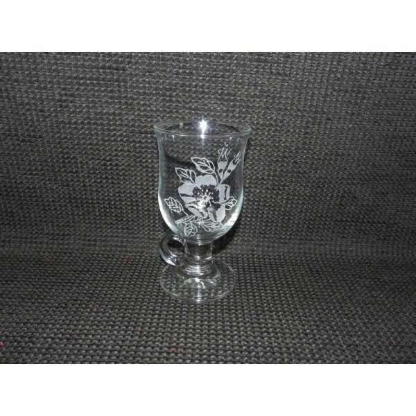 Irish coffee glas m/rose motiv