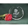 glas fas 21.ø. med rose motiv