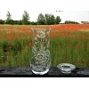 vase 21 cm. med valmuemotiv og lys låg