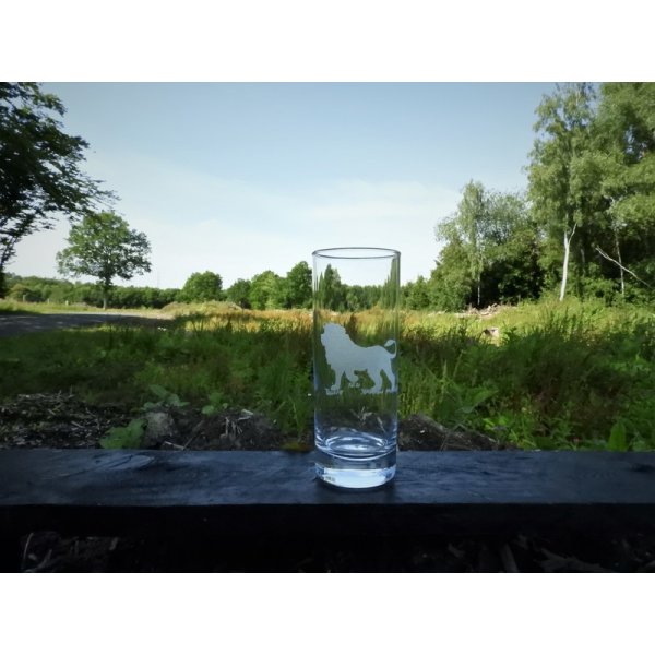 Vand glas med Vilde dyr.