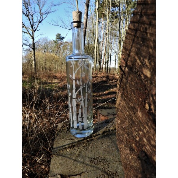 Flaske med grenmotiv