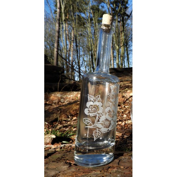 Skrå Karaffel m/ rosemotiv