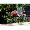 Burgund glas  med rosemotiv  50 cl